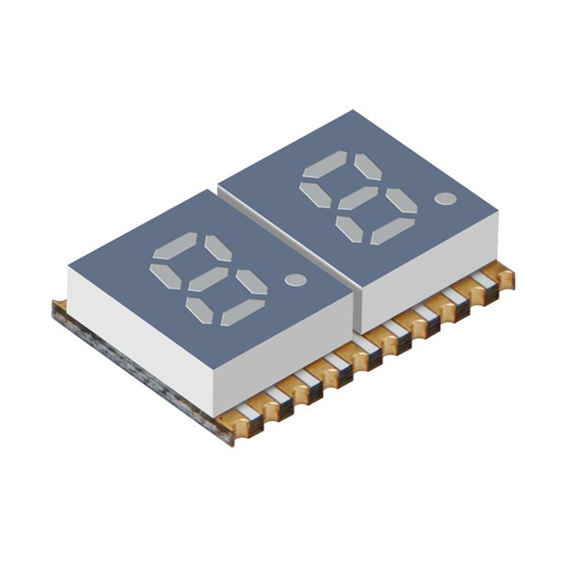 DISPLAY 7SEG 0.2" DBL GRN 20SMD