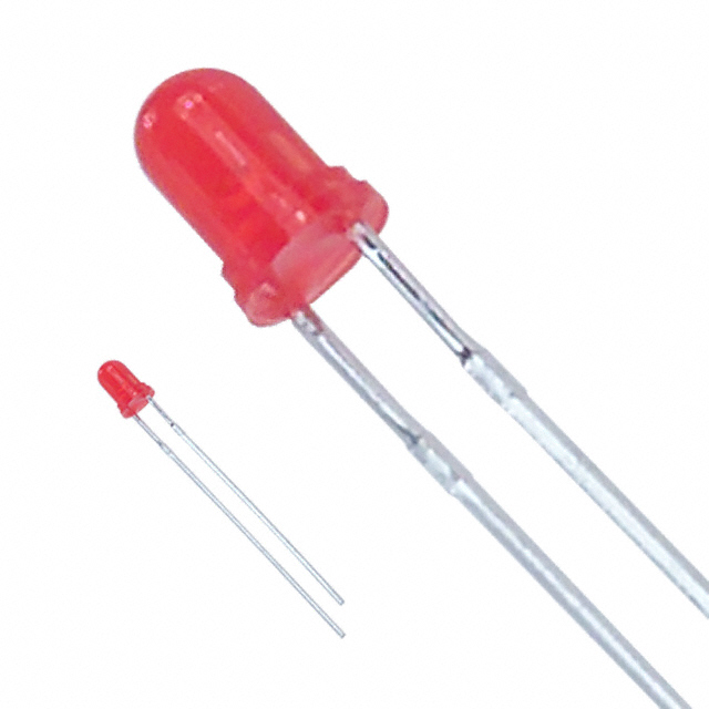 LED RED DIFFUSED T/H