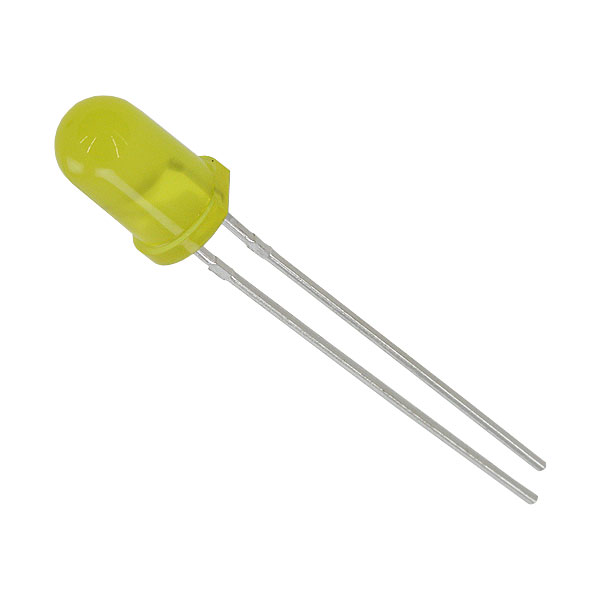 LED YELLOW DIFF 5MM ROUND T/H