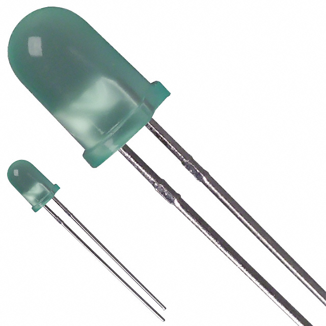 LED GREEN DIFFUSED T-1 3/4 T/H