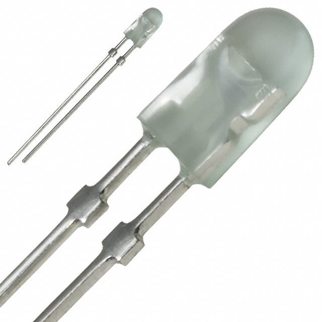 LED GREEN DIFFUSED 4MM OVAL T/H