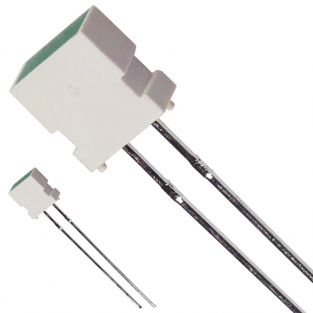 LED GREEN DIFF RECT 4MMX7MM T/H