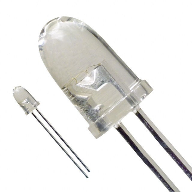 LED WHITE CLEAR T-1 3/4 T/H