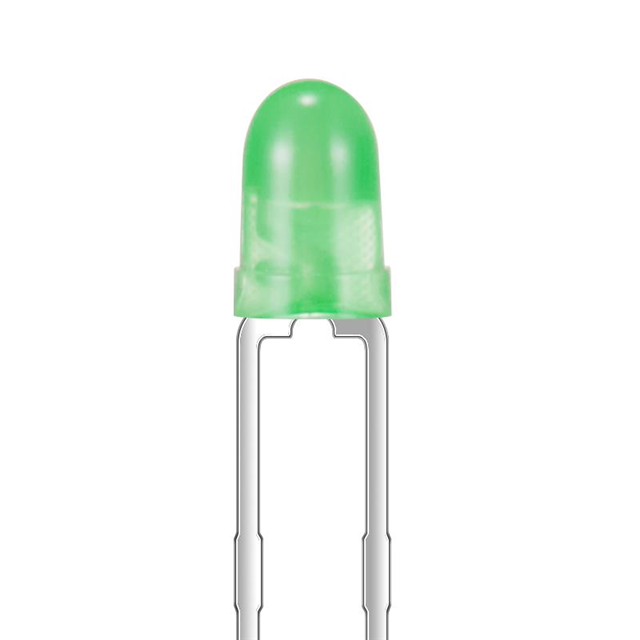 LED GREEN DIFFUSED T-1 T/H