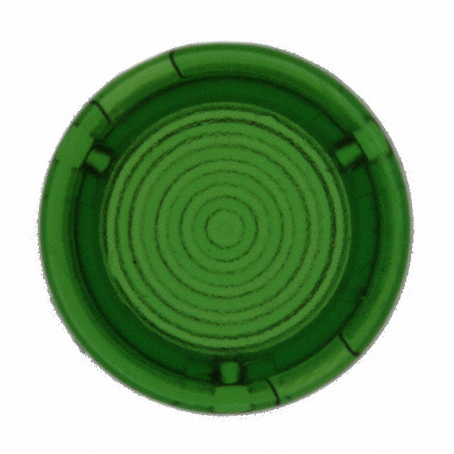 LENS TRANSPARENT ROUND GREEN