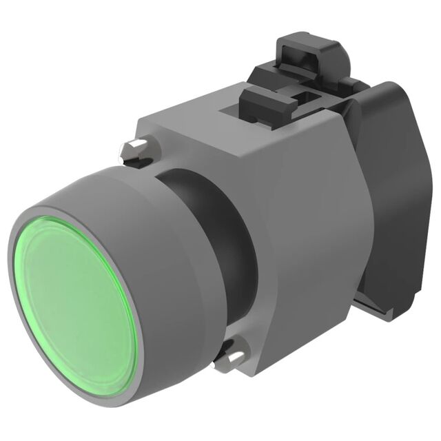 ACTUATOR, 29 MM, FLUSH, GREEN,
