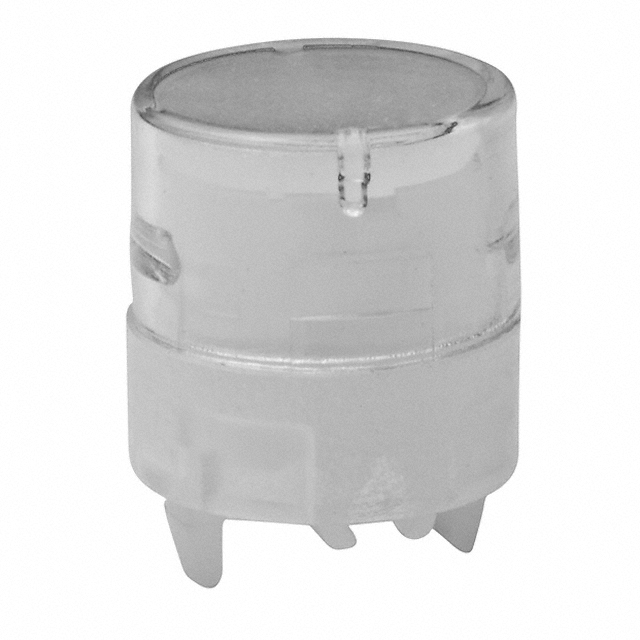 CAP ROUND INDICATOR CLEAR WHITE