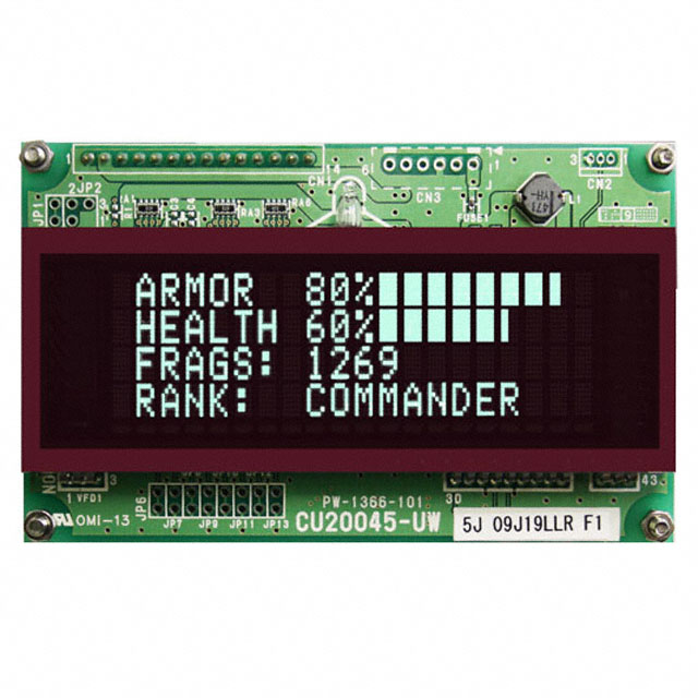 VFD FILTER 20X4 RED 96MMX35MM