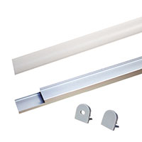 1 METER LED CHANNEL WITH WHITE D