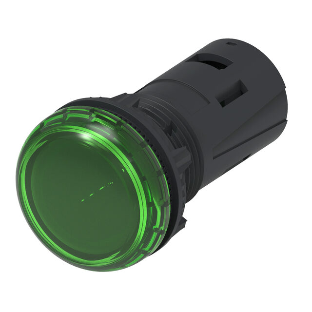 LED PNL IND GREEN CLEAR 29.60MM