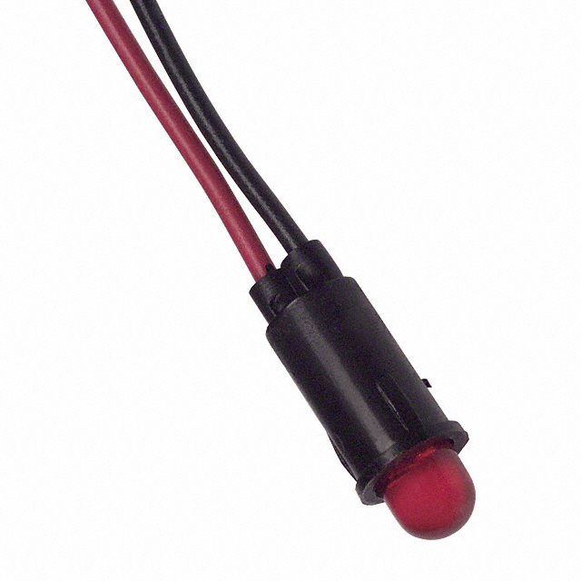 LED PNL IND RED DIFF 3MM LEADS