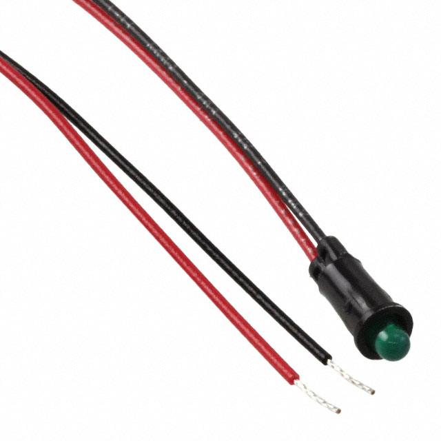 LED PNL IND GREEN DIFF 3MM LEADS