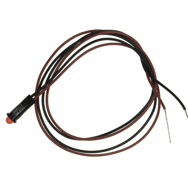 LED PNL IND RED DIFF 3MM LEADS