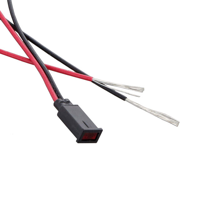 LED PNL IND RED 3.99X2 WIRE LDS
