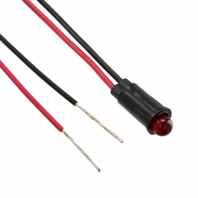 LED PNL IND RED DIFF 5MM LEADS