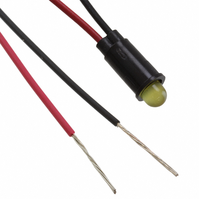 LED PNL IND YELLOW DIFF 5MM LDS