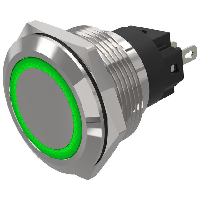 LED PNL IND GREEN 25MM QUICK CON