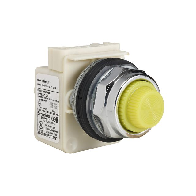 LED PNL IND YELLOW FRESNEL