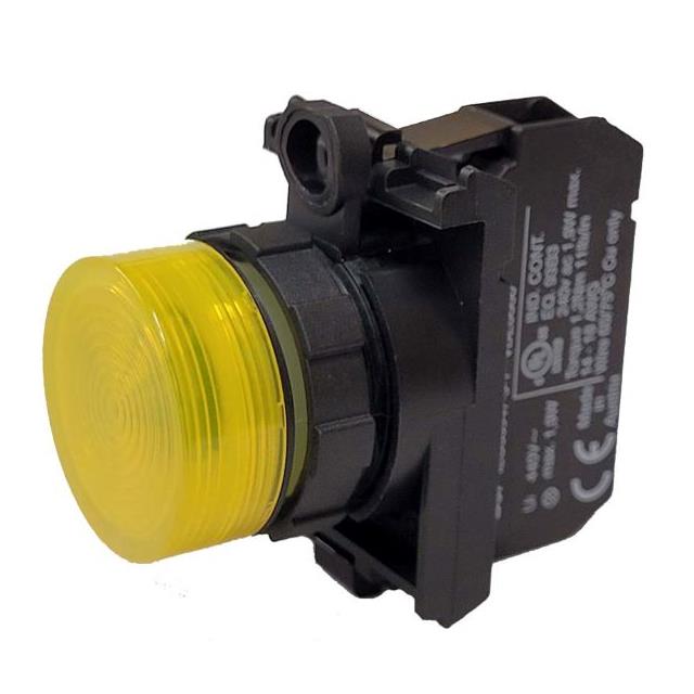 LED PNL IND YELLOW FRESNEL 28MM