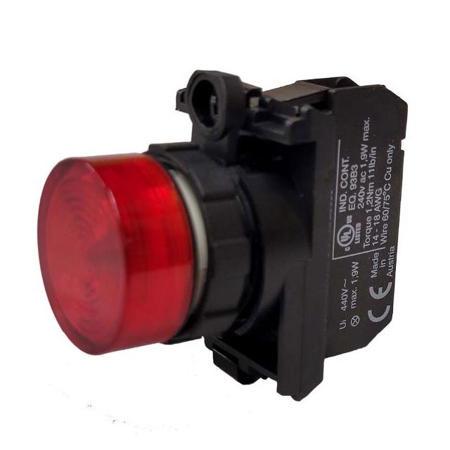 LED PNL IND RED FRESNL 28MM SRW
