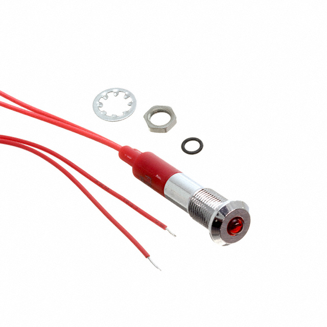 LED PNL IND RED WIRE LEADS