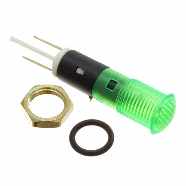 LED PNL IND GREEN 10MM QUICK CON