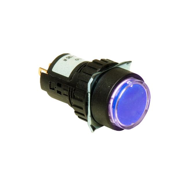 LED PNL IND BLUE 18.00MM QUICK