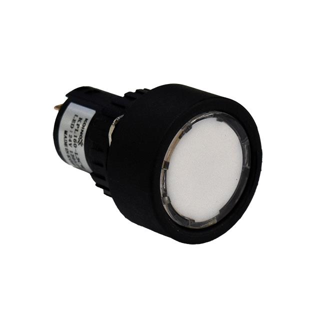 LED PNL IND WHITE 25MM QUICK CON