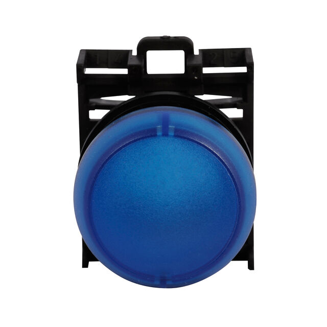 LED PNL IND BLUE 29.72MM SRW TER