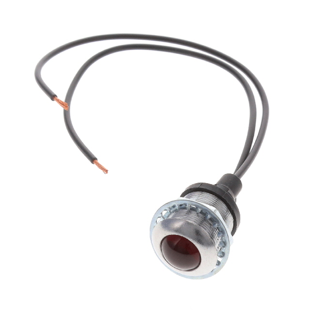 INCAN PNL IND RED 13.50MM LEADS