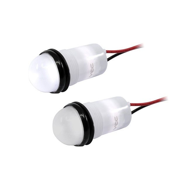 LED PNL IND WHT CLR 17.80MM LDS