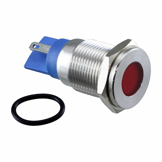 LED PNL IND RED CLR 10MM QUICK