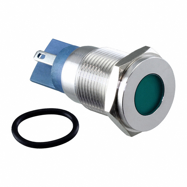 LED PNL IND GREEN CLEAR 10MM