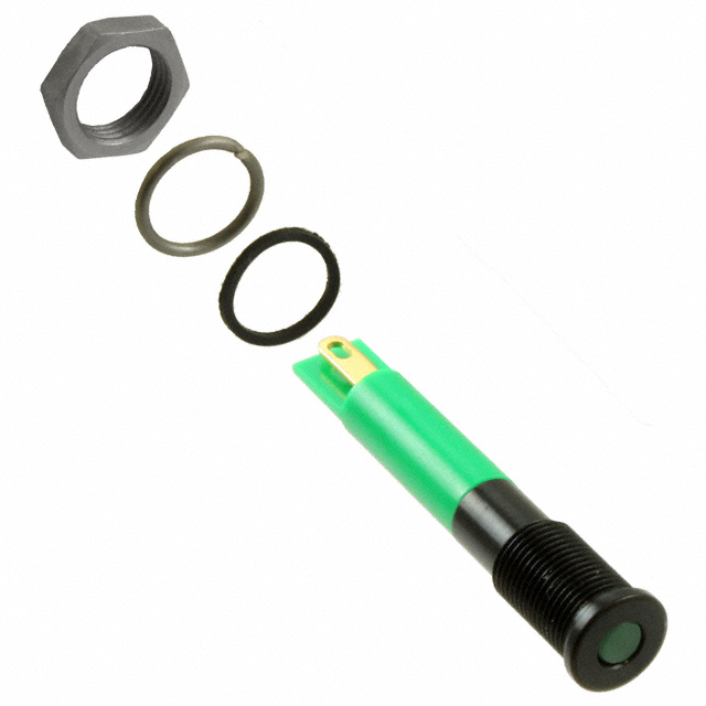 LED PNL IND GREEN DIFF 3MM SLDR