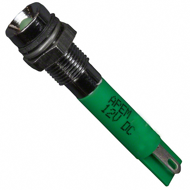 LED PNL IND GREEN DIFF 3MM SLDR