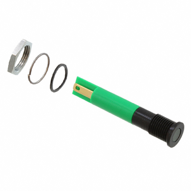 LED PNL IND GREEN DIFF 5MM SLDR
