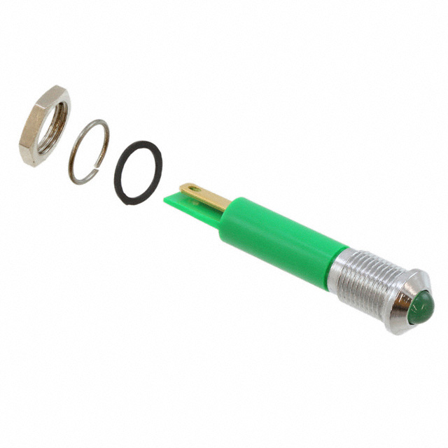 LED PNL IND GREEN DIFF 5MM SLDR