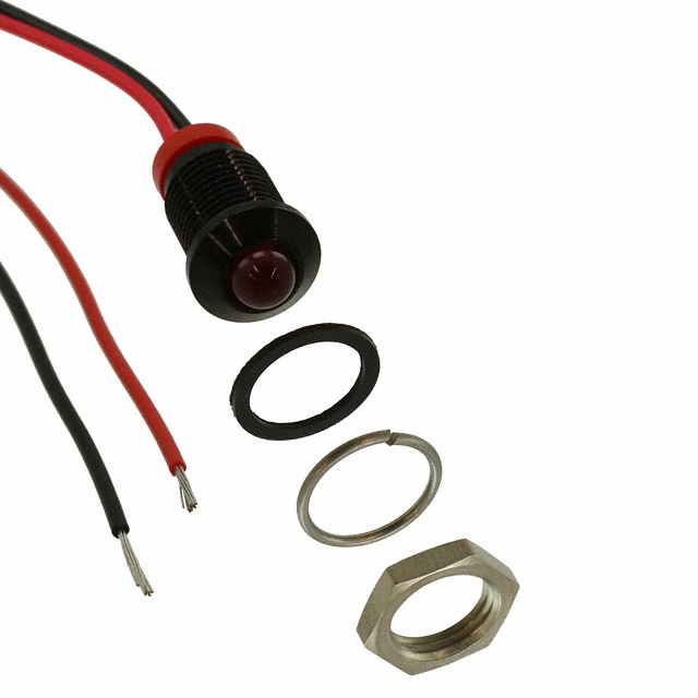 LED PNL IND RED DIFF 5MM LEADS
