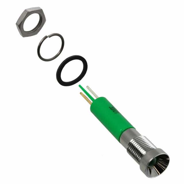 LED PNL IND GREEN DIFF 5MM SLDR
