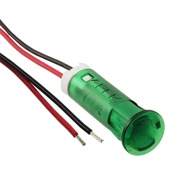 LED PNL IND GREEN DIFF 10MM LDS