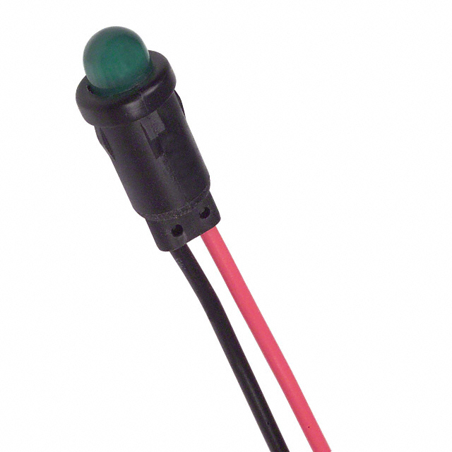 LED PNL IND GREEN DIFF 5MM LEADS