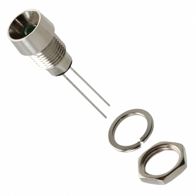 LED PNL IND GREEN DIFFUSED 5MM