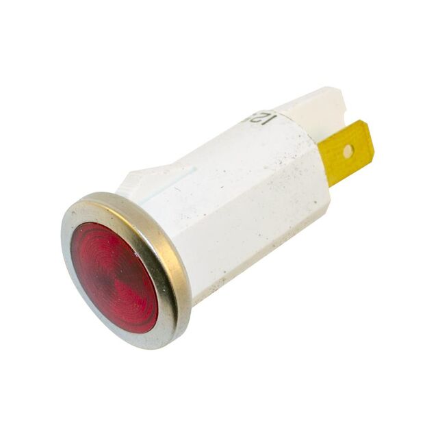 NEON IND .50" RED 115VAC FLUSH Q