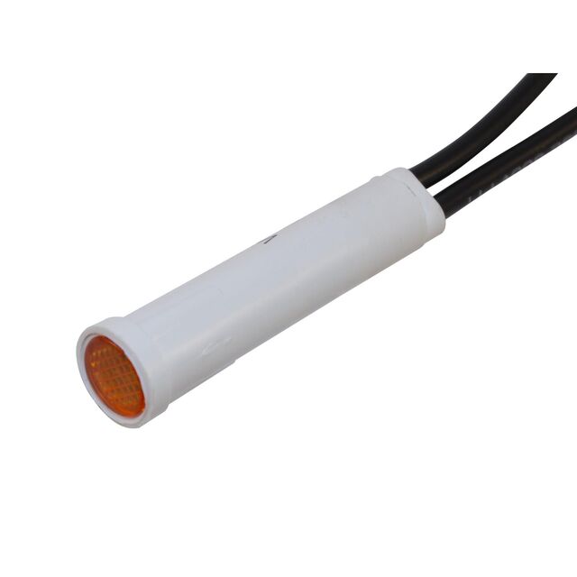 NEON IND .31" AMB 115V FLUSH 6"