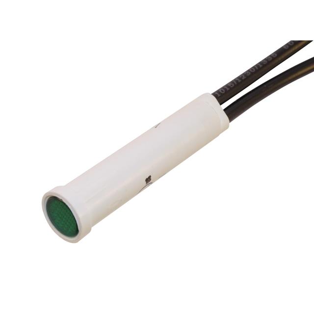 LED PNL IND GREEN WIRE LEADS