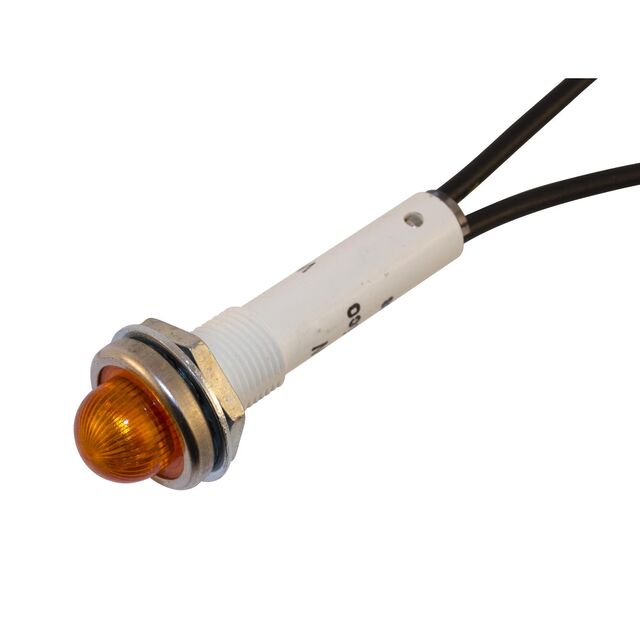 NEON IND .38" AMB 115VAC DOME 6"