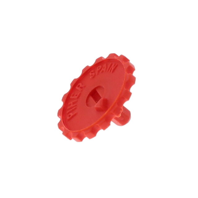 KNOB/DIAL PT10 FIG 5 RED NON-FLA
