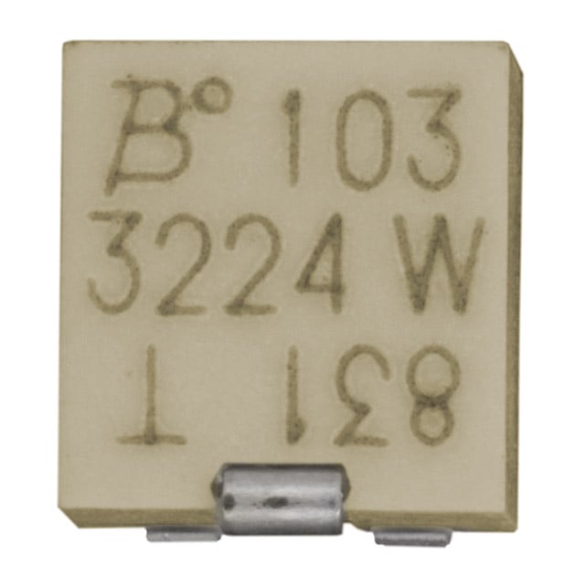 TRIMMER 10K OHM 0.25W J LEAD TOP