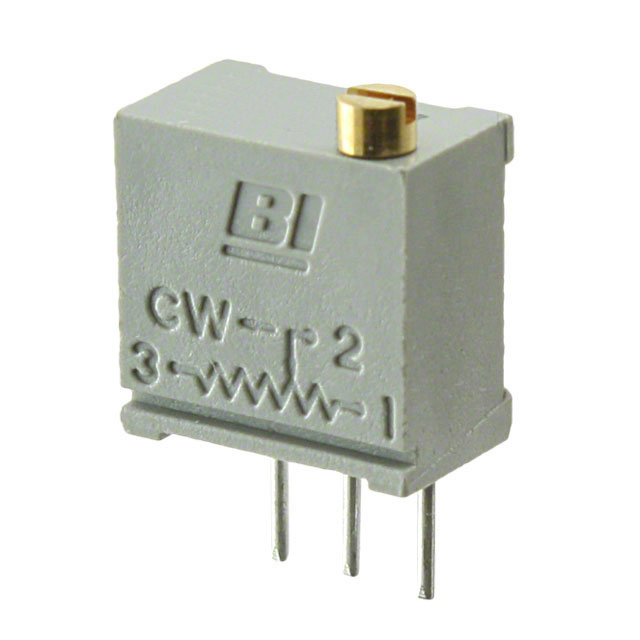 TRIMMER 100K OHM 0.5W PC PIN TOP
