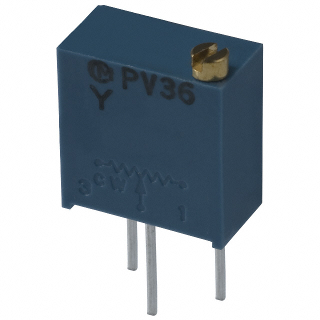 TRIMMER 10K OHM 0.5W PC PIN TOP